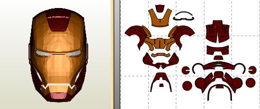 ironmanmark7v2helmet pdf armor omarbou1 papercraft jfcfoam.pdo  man iron